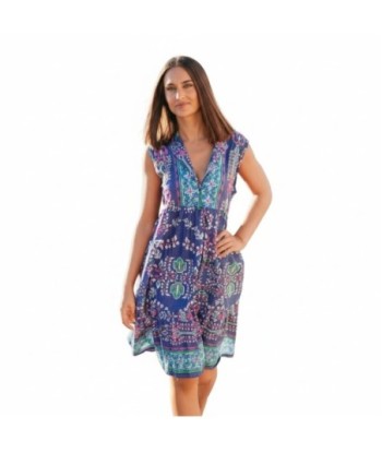 Isla Bonita By SIGRIS Vestido Corto de Algodón con Estampado Floral