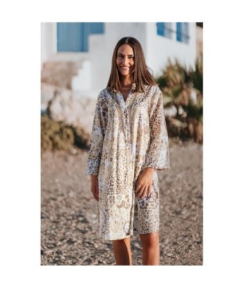 Isla Bonita By SIGRIS Kurta de Algodón 100% con Estampado Animal - Elegancia y Comodidad