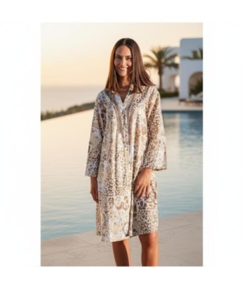Isla Bonita By SIGRIS Kurta de Algodón 100% con Estampado Animal - Elegancia y Comodidad
