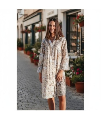 Isla Bonita By SIGRIS Kurta de Algodón 100% con Estampado Animal - Elegancia y Comodidad