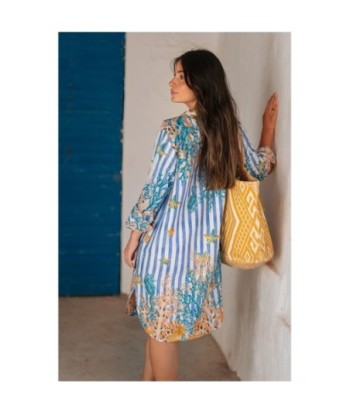 Isla Bonita By SIGRIS Kurta de Verano en Algodón 100% con Estampado Marino