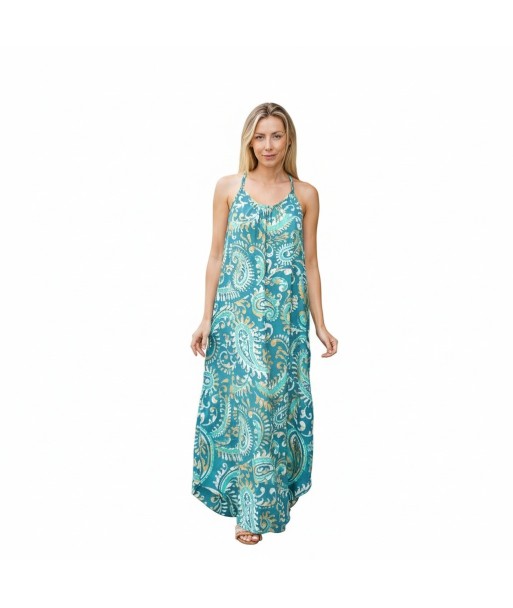 Isla Bonita By SIGRIS Vestido Largo de Viscosa con Estampado Étnico
