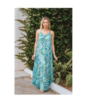 Isla Bonita By SIGRIS Vestido Largo de Viscosa con Estampado Étnico