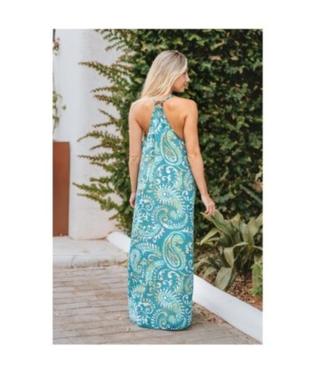 Isla Bonita By SIGRIS Vestido Largo de Viscosa con Estampado Étnico