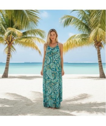 Isla Bonita By SIGRIS Vestido Largo de Viscosa con Estampado Étnico