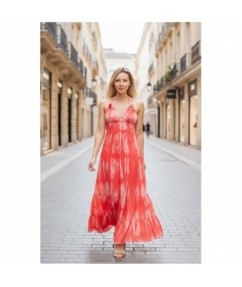 Isla Bonita By SIGRIS Vestido Largo de Algodón en Color Rojo