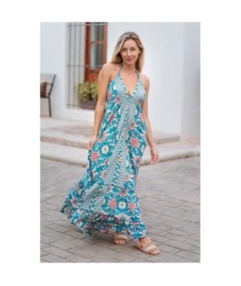 Isla Bonita By SIGRIS Vestido Largo de Viscosa con Estampado Floral
