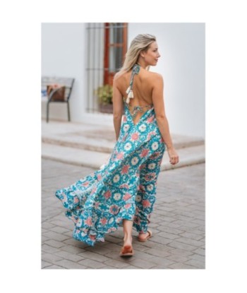 Isla Bonita By SIGRIS Vestido Largo de Viscosa con Estampado Floral