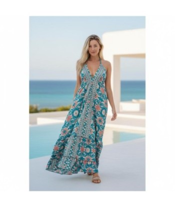 Isla Bonita By SIGRIS Vestido Largo de Viscosa con Estampado Floral