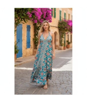 Isla Bonita By SIGRIS Vestido Largo de Viscosa con Estampado Floral