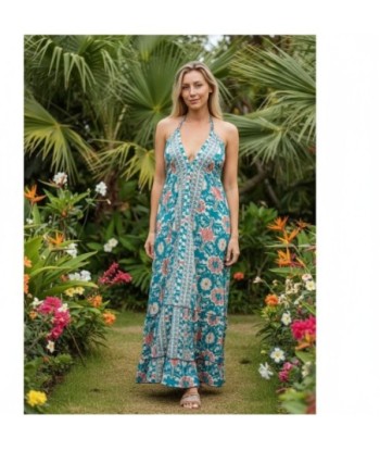 Isla Bonita By SIGRIS Vestido Largo de Viscosa con Estampado Floral