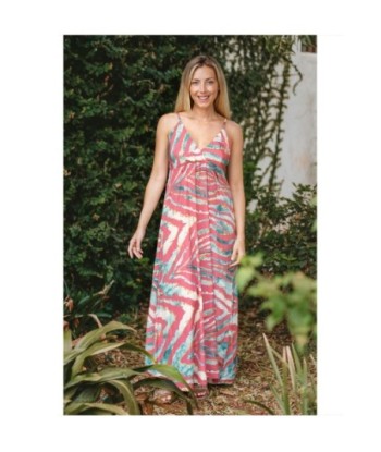 Isla Bonita By SIGRIS Vestido Largo de Viscosa con Estampado Colorido