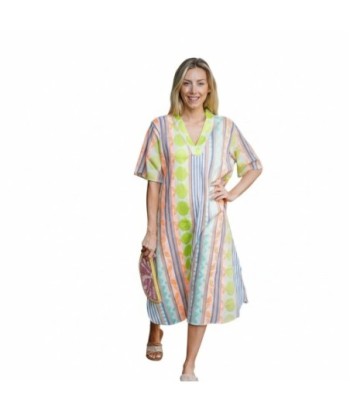 Isla Bonita By SIGRIS Vestido Midi de Viscosa con Estampado Colorido