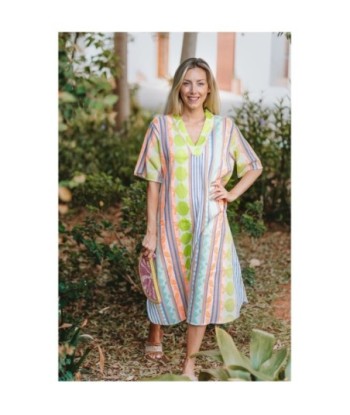 Isla Bonita By SIGRIS Vestido Midi de Viscosa con Estampado Colorido