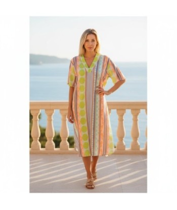 Isla Bonita By SIGRIS Vestido Midi de Viscosa con Estampado Colorido