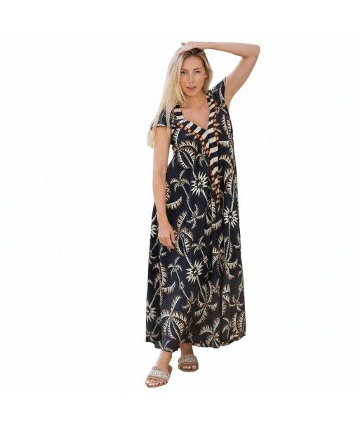 Isla Bonita By SIGRIS Vestido Largo de Viscosa con Estampado Floral