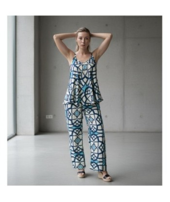 Isla Bonita By SIGRIS Blusa de Poliester 100% con Diseño Geométrico