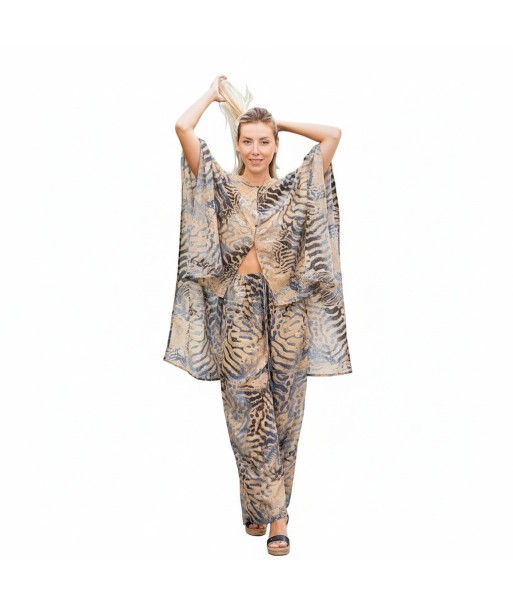 Isla Bonita By SIGRIS Pantalones de Algodón Estilo Animal Print