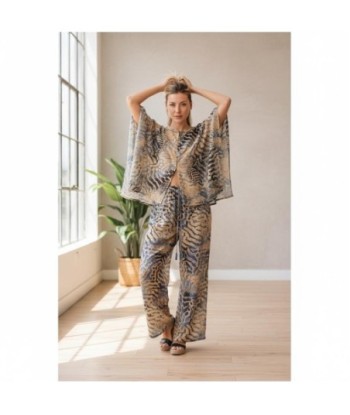 Isla Bonita By SIGRIS Pantalones de Algodón Estilo Animal Print