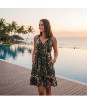 Isla Bonita By SIGRIS Vestido Corto de Viscosa con Estampado Único