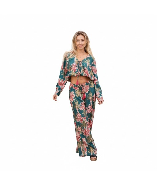 Isla Bonita By SIGRIS Pantalones de Viscosa 100% con Estampado Floral