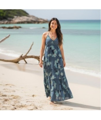 Isla Bonita By SIGRIS Vestido Largo con Estampado Floral en Viscosa 100%