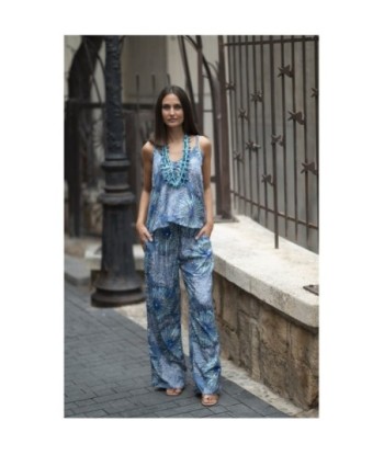 Isla Bonita By SIGRIS Pantalones de Poliester con Estampado Tropical