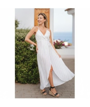 Isla Bonita By SIGRIS Vestido Largo de Viscosa con Detalles Elegantes
