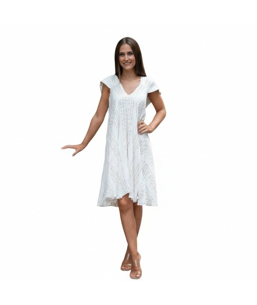 Isla Bonita By SIGRIS Vestido Corto de Viscosa 100% con Detalles Elegantes