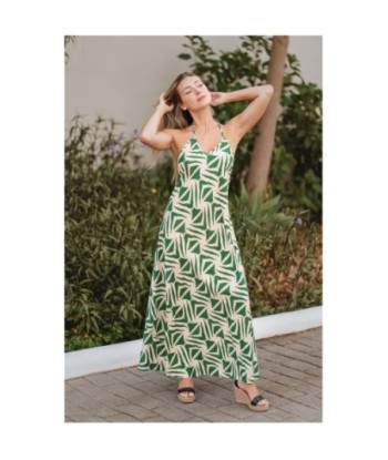 Isla Bonita By SIGRIS Vestido Largo de Viscosa con Estampado Tropical