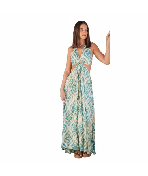 Isla Bonita By SIGRIS Vestido Largo Estilo Bohemio con Print Elegante