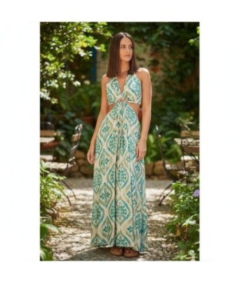Isla Bonita By SIGRIS Vestido Largo Estilo Bohemio con Print Elegante
