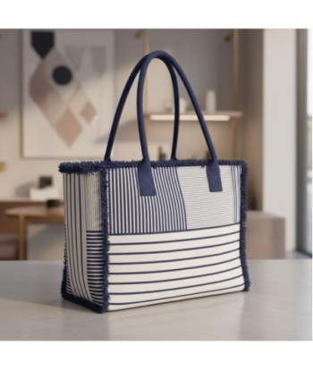 Isla Bonita By SIGRIS Bolso de Algodón 100% con Diseño a Rayas