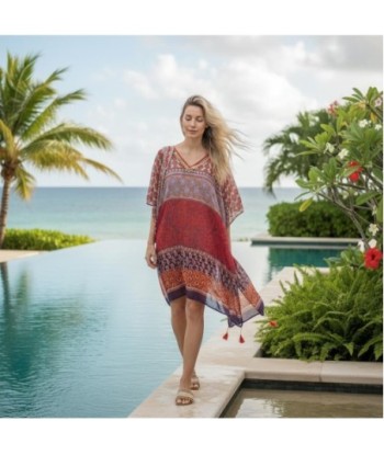 Isla Bonita By SIGRIS Poncho de Algodón de Estampado Bohemio