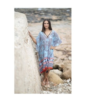 Isla Bonita By SIGRIS Poncho de Algodón Estampado Bohemio