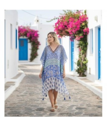 Isla Bonita By SIGRIS Poncho de Algodón 100% con Diseño Colorido