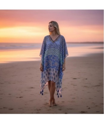Isla Bonita By SIGRIS Poncho de Algodón 100% con Diseño Colorido