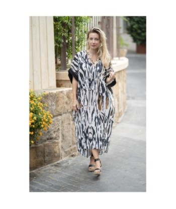 Isla Bonita By SIGRIS Vestido Largo de Algodón con Estampado Moderno