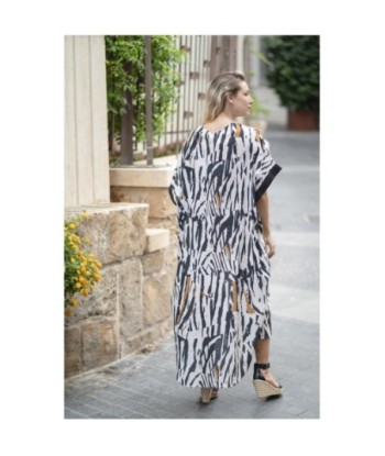 Isla Bonita By SIGRIS Vestido Largo de Algodón con Estampado Moderno