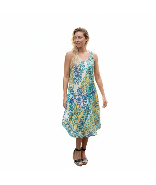 Isla Bonita By SIGRIS Vestido Midi de Algodón con Diseño Floral