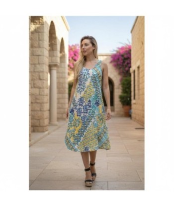 Isla Bonita By SIGRIS Vestido Midi de Algodón con Diseño Floral