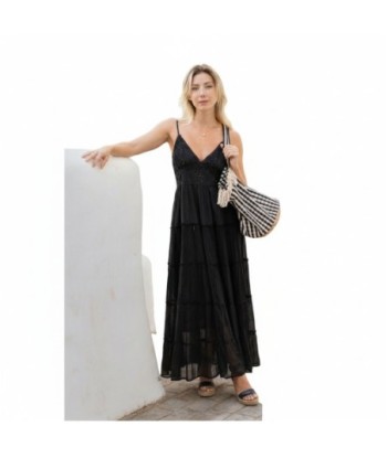 Isla Bonita By SIGRIS Vestido Largo de Algodón 100% con Diseño Elegante