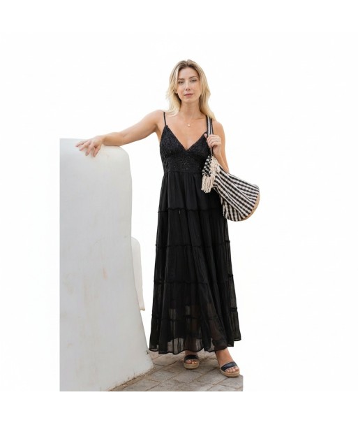 Isla Bonita By SIGRIS Vestido Largo de Algodón 100% con Diseño Elegante