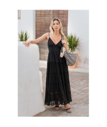 Isla Bonita By SIGRIS Vestido Largo de Algodón 100% con Diseño Elegante