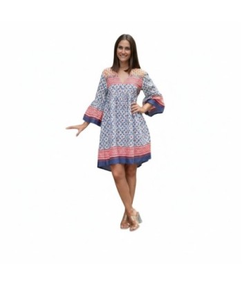 Isla Bonita By SIGRIS Vestido Corto de Algodón Estampado