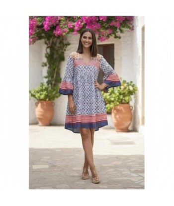 Isla Bonita By SIGRIS Vestido Corto de Algodón Estampado