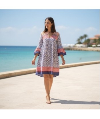 Isla Bonita By SIGRIS Vestido Corto de Algodón Estampado