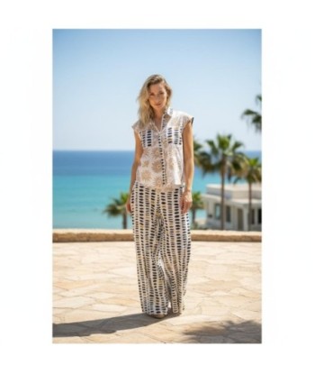 Isla Bonita By SIGRIS Camisa de Algodón con Diseño Floral y Gráfico