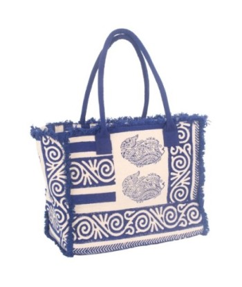 Isla Bonita By SIGRIS Bolso de Algodón Estilo Étnico con Diseños Marinos