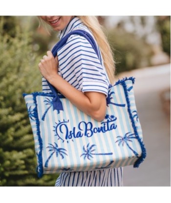 Isla Bonita By SIGRIS Bolso de Algodón con Estampado de Palmera 'Isla Bonita'